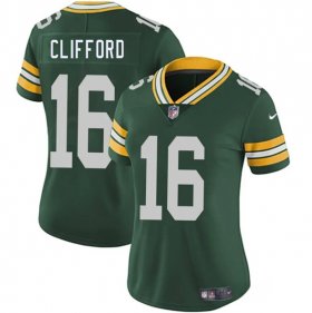 Women\'s Green Bay Packers #16 Sean Clifford Green 2025 Vapor Untouchable Limited Football Stitched Jersey(Run Small) Cheap