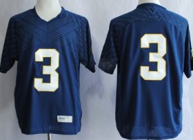 Wholesale Cheap Notre Dame Fighting Irish #3 Joe Montana 2013 Navy Blue Jersey