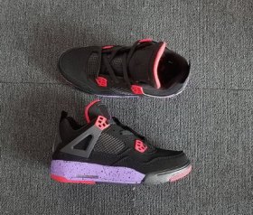 Wholesale Cheap Mens Air Jordan 4 Raptors Black/Purple-Red