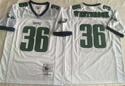Cheap Men's Philadelphia Eagles #36 Brian Westbrook White Throwback Stitched Football Jersey