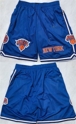 Cheap Men\'s New Yok Knicks Royal Shorts (Run Small)
