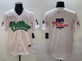 Cheap Mens Philadelphia Phillies Team Big Logo White Phanatic Limited Stitched Jersey