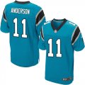 Wholesale Cheap Nike Panthers #11 Robby Anderson Blue Alternate Men's Stitched NFL New Elite Jersey