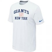 Wholesale Cheap Nike NFL New York Giants Heart & Soul NFL T-Shirt White