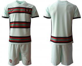 Wholesale Cheap Men 2021 European Cup Portugal away grey Soccer Jersey