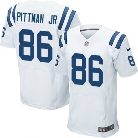 Wholesale Cheap Nike Colts #86 Michael Pittman Jr. White Men\'s Stitched NFL New Elite Jersey