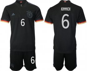 Wholesale Cheap Men 2020-2021 European Cup Germany away black 6 Adidas Soccer Jersey
