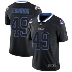 Wholesale Cheap Nike Bills #49 Tremaine Edmunds Lights Out Black Men\'s Stitched NFL Limited Rush Jersey