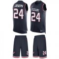Wholesale Cheap Nike Texans #24 Johnathan Joseph Navy Blue Team Color Men's Stitched NFL Limited Tank Top Suit Jersey