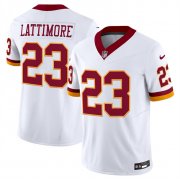 Cheap Men's Washington Commanders #23 Marshon Lattimore White 2025 F.U.S.E. Throwback Vapor Limited Football Stitched Jersey