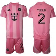 Cheap Men's Inter Miami CF #2 DeAndre Yedlin 25-26 Pink Home Soccer Jersey Suit