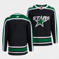 Wholesale Cheap Men's Dallas Stars Blank 2022 Balck Reverse Retro 2.0 Stitched Jersey