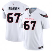 Cheap Men's Houston Texans #67 Ed Ingram White 2025 F.U.S.E. Vapor Limited Football Stitched Jersey