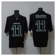 Men's Philadelphia Eagles #11 A.J. Brown Black 2024 F.U.S.E. Vapor Untouchable Limited Football Stitched Jersey Cheap Wholesale