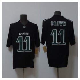 Men\'s Philadelphia Eagles #11 A.J. Brown Black 2024 F.U.S.E. Vapor Untouchable Limited Football Stitched Jersey Cheap Wholesale