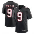 Cheap Men's Atlanta Falcons #9 Michael Penix Jr. Black Alternate Football Stitched Game Jersey