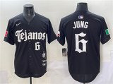 Men's Texas Rangers #6 Josh Jung Black Mexico 2025 Vapor Premier Limited Stitched Baseball Jersey Cheap