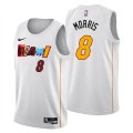 Wholesale Cheap Men's Miami Heat #8 Markieff Morris 2022-23 White City Edition Stitched Jersey