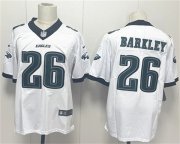 Men's Philadelphia Eagles #26 Saquon Barkley White 2024 New Vapor Untouchable Limited Football Stitched Jersey Cheap Wholesale