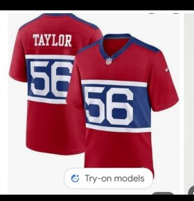 Men\'s New York Giants #56 Lawrence Taylor Century Red Alternate Vapor Limited Football Stitched Jersey Cheap