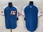 Men's National League Arizona Diamondbacks Blank Blue Alternate 2025 All-Star Edition Limited Stitched Baseball Jersey Cheap Wholesale