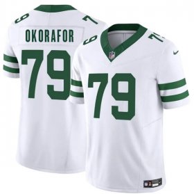 Men\'s New York Jets #79 Chukwuma Okorafor White 2025 F.U.S.E. Vapor Untouchable Limited Football Stitched Jersey Cheap