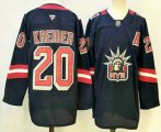 Cheap Men's New York Rangers #20 Chris Kreider Navy Reverse Retro Authentic Jersey
