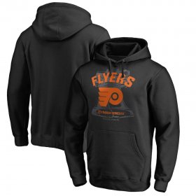 Wholesale Cheap Men\'s Philadelphia Flyers Black 2019 Stadium Series Blue Line Pullover Hoodie
