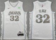 Cheap Men's Dallas Mavericks #32 Cooper Flagg White 2025 City Edition Stitched Basketball Jersey