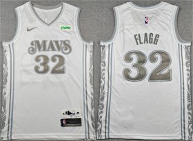 Cheap Men\'s Dallas Mavericks #32 Cooper Flagg White 2025 City Edition Stitched Basketball Jersey