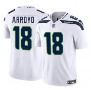 Cheap Men's Seattle Seahawks #18 Elijah Arroyo White 2025 Draft F.U.S.E. Vapor Limited Football Stitched Jersey