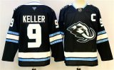 Cheap Men's Utah Mammoth #9 Clayton Keller Navy 2025 With C Patch Stitched Jersey
