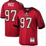 Men's Tampa Bay Buccaneers #97 Simeon Rice Red Throwback Football Stitched Jersey Cheap Wholesale