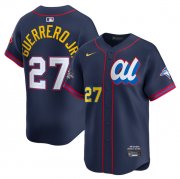 Cheap Men's American League #27 Vladimir Guerrero Jr. Navy 2025 All-Star Edition Limited Stitched Baseball Jersey