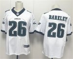 Men's Philadelphia Eagles #26 Saquon Barkley White 2024 New Vapor Untouchable Limited Football Stitched Jersey Cheap Wholesale