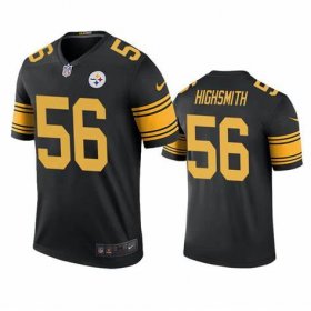 Cheap Men\'s Pittsburgh Steelers #56 Alex Highsmith Black Color Rush Limited Football Stitched Jersey