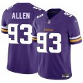Men's Minnesota Vikings #93 Jonathan Allen Purple 2025 F.U.S.E. Vapor Limited Football Stitched Jersey Cheap