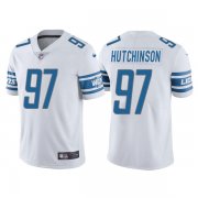 Wholesale Cheap Men's Detroit Lions #97 Aidan Hutchinson White Vapor Untouchable Limited Stitched Jersey