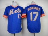 Wholesale Cheap Mitchell and Ness 1983 Mets #17 Keith Hernandez Blue Throwback Stitched MLB Jersey
