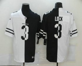 Wholesale Cheap Men\'s Denver Broncos #3 Drew Lock White Black Peaceful Coexisting 2020 Vapor Untouchable Stitched NFL Nike Limited Jersey