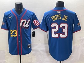 Cheap Men\'s National League #23 Fernando Tatis Jr. Blue 2025 All-Star Edition Limited Stitched Baseball Jersey
