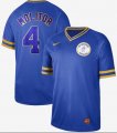 Wholesale Cheap Nike Brewers #4 Paul Molitor Royal Authentic Cooperstown Collection Stitched MLB Jersey