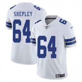 Men\'s Dallas Cowboys #64 Dakoda Shepleys White 2025 Vapor Untouchable Limited Football Stitched Jersey Cheap