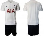Wholesale Cheap Men 2021-2022 Club Tottenham Hotspur home white blank Nike Soccer Jersey