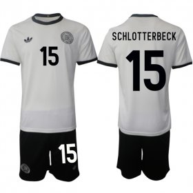 Men\'s Germany #15 Nico Schlotterbeck White 2025 Home Soccer Jersey Suit