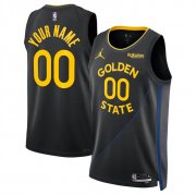 Cheap Men's Golden State Warriors Active Player Custom Black 2024-25 Statement Edition Stitched Basketball Jersey
