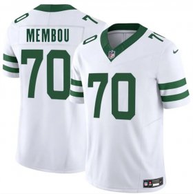 Cheap Men\'s New York Jets #70 Armand Membou White 2025 Draft F.U.S.E. Vapor Untouchable Limited Football Stitched Jersey