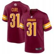 Wholesale Cheap Men's Washington Commanders #31 Kamren Curl 2022 Burgundy Game Stitched Jersey