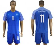 Wholesale Cheap Holland #11 Robben Away Soccer Country Jersey