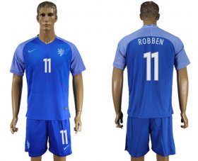 Wholesale Cheap Holland #11 Robben Away Soccer Country Jersey